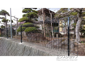 のフェンス・柵 ハイグリッドフェンスUF8型　フリーポールタイプ 施工例