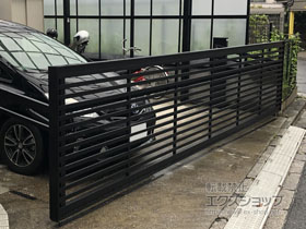 のカーゲート ワイドオーバードアS3型 電動式 施工例