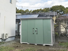 の物置・屋外倉庫 エルモ 一般型 2920×2920×2356（LMD-2929H） LMD-2929H-EG 施工例