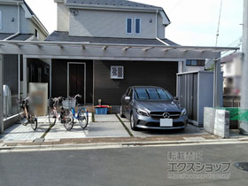 の物置・屋外倉庫 シンプリー 一般型 2160×905×1903 MJX-219E-P-PG 施工例