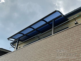 のバルコニー・ベランダ屋根 プレシオステラス R型 屋根タイプ 単体 積雪〜20cm対応 施工例