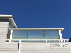 のバルコニー・ベランダ屋根 ヴェクターテラス F型 テラスタイプ 単体 積雪〜20cm対応 施工例