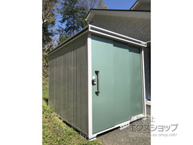 の物置・屋外倉庫 エルモ 一般型 2220×2920×2356（LMD-2229H） LMD-2229H-EG 施工例