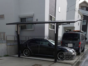 のカーポート ネスカR (ラウンドスタイル) 積雪〜20cm対応 施工例