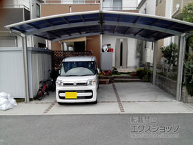 のカーポート レイナポートグラン M合掌　積雪〜20cm対応 施工例