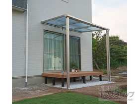 のテラス屋根 ソラリア F型 テラスタイプ 単体 積雪〜20cm対応 施工例