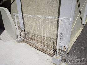 のフェンス・柵 イーネットフェンス1F型 自由柱施工 施工例