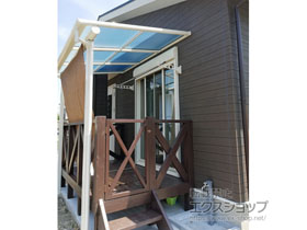 のテラス屋根 ヴェクターテラス F型 テラスタイプ 単体 積雪〜20cm対応 施工例