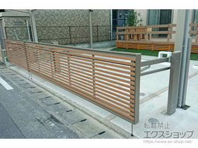 のカーゲート ワイドオーバードアS3型 マテリアルカラー 手動式 施工例