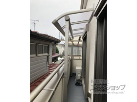 のバルコニー・ベランダ屋根 プレシオステラス R型 屋根タイプ 単体 積雪〜20cm対応 施工例