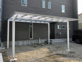 のカーポート ソリッドポート ワイド 積雪〜20cm対応 施工例