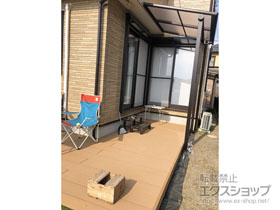 のテラス屋根 プレシオステラス F型 テラスタイプ 単体 積雪〜20cm対応 施工例