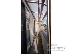 のバルコニー・ベランダ屋根 スピーネ R型 屋根タイプ 単体 積雪〜20cm対応 施工例