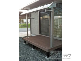 のテラス屋根 ヴェクターテラス R型 1500 テラスタイプ 単体 積雪〜50cm対応 施工例