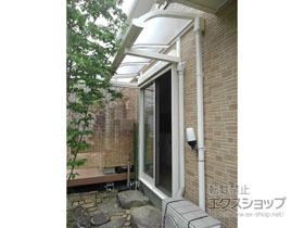 のバルコニー・ベランダ屋根 ソラリア R型 ルーフタイプ 単体 積雪〜20cm対応 施工例