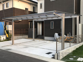 のカーポート エフルージュ ツイン 積雪〜20cm対応 施工例