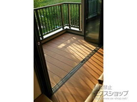 のウッドデッキ バルコニー用リウッドデッキ200 施工例