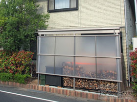 のテラス屋根 スピーネ F型 1500 テラスタイプ 単体 積雪〜50cm対応 施工例