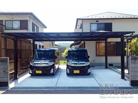 のカーポート エフルージュ ツイン 積雪〜20cm対応 施工例