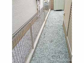 のフェンス・柵 イーネットフェンス1F型 自由柱施工 施工例