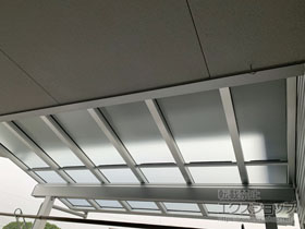 のバルコニー・ベランダ屋根 ヴェクターテラス F型 1500 屋根タイプ 単体 積雪〜50cm対応 施工例