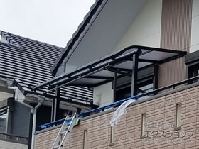 のバルコニー・ベランダ屋根 プレシオステラス R型 屋根タイプ 単体 積雪〜20cm対応 施工例