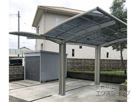 のカーポート レイナポートグラン Y合掌　積雪〜20cm対応 施工例