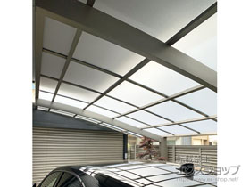 のカーポート ネスカR (ラウンドスタイル) 延長 積雪〜20cm対応 施工例