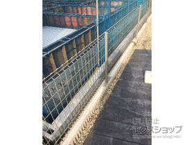 のフェンス・柵 ハイグリッドフェンスUF8型 自由柱施工 施工例