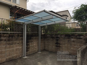 のサイクルポート・駐輪場 エフルージュグランミニ 積雪〜20cm対応 施工例