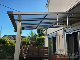 のテラス屋根 ソラリア F型 テラスタイプ 単体 積雪〜20cm対応 施工例