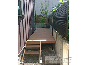 のフェンス・柵 ミエーネフェンス 目隠しルーバータイプ 自由柱施工 施工例