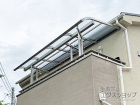 のバルコニー・ベランダ屋根 ソラリア R型 屋根タイプ 単体 積雪〜20cm対応 施工例