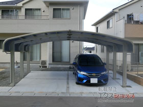 のカーポート レイナキャップポートグラン50 M合掌　積雪〜50cm対応 施工例