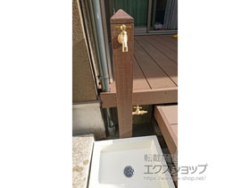 の立水栓・ガーデンシンク 立水栓ユニット モ・エットL シンプルパンセット 施工例