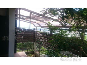 のテラス屋根 スピーネ R型 テラスタイプ 単体 積雪〜20cm対応 施工例