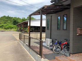 のテラス屋根 ソラリア F型 テラスタイプ 単体 積雪〜20cm対応 施工例