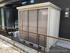 の物置・屋外倉庫 Mr.ストックマンダンディ 一般型 2200×1590×2110（ND-2215） ND-2215-B 施工例