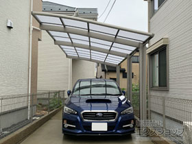 のカーポート ネスカR (ラウンドスタイル) 延長 積雪〜20cm対応 施工例