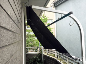 のオーニング・日よけ 洋風すだれ アウターシェード 後付けタイプ 施工例