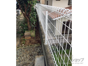 のフェンス・柵 ユメッシュR型 フリー支柱タイプ〈A〉 施工例