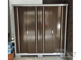 の物置・屋外倉庫 シンプリー 一般型 1940×515×1903 MJX-195E-TB 施工例