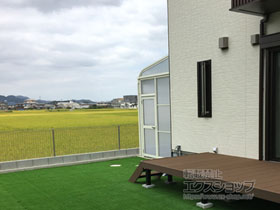 のストックヤード スピーネストックヤードR型 パネルタイプ ヤード仕様 積雪〜20ｃｍ対応 施工例