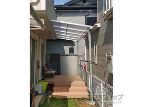 のテラス屋根 ソラリア F型 テラスタイプ 単体 積雪〜20cm対応 施工例