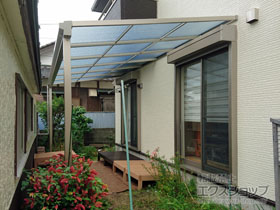 のテラス屋根 ソラリア F型 テラスタイプ 単体 積雪〜20cm対応 施工例