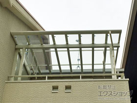 のバルコニー・ベランダ屋根 パワーアルファ F型 屋根タイプ 単体 積雪〜30cm対応 施工例