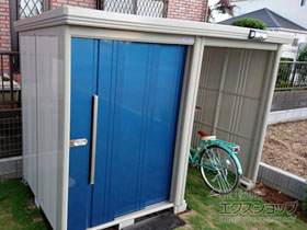 の物置・屋外倉庫 Mr.ストックマン プラスアルファ 一般型 3015×1590×2110（TP-3015） TP-3015-D 施工例