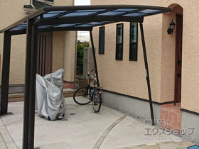 のカーポート ネスカR (ラウンドスタイル) 積雪〜20cm対応 施工例