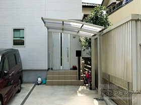 のサイクルポート・駐輪場 レイナポートグランミニ 積雪〜20cm対応 施工例