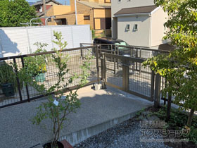 のフェンス・柵 アルメッシュフェンス1型　フリーポールタイプ 施工例